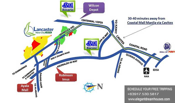 Lancaster New City - Affordable Housing In Cavite Philippines – Location Map